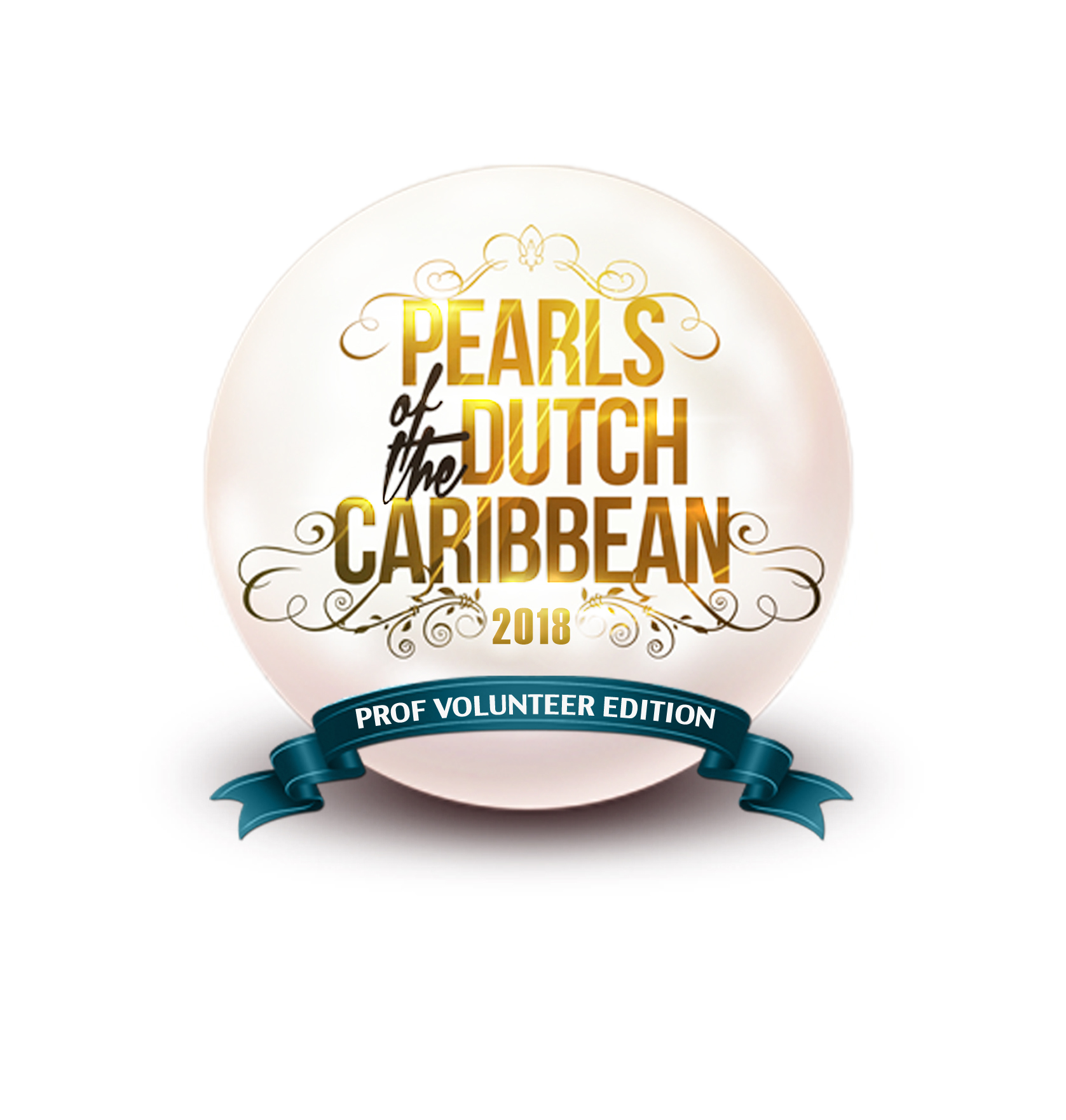 Logo DC Pearls PROF VOLUNTEER EDITION Ocan Caribisch