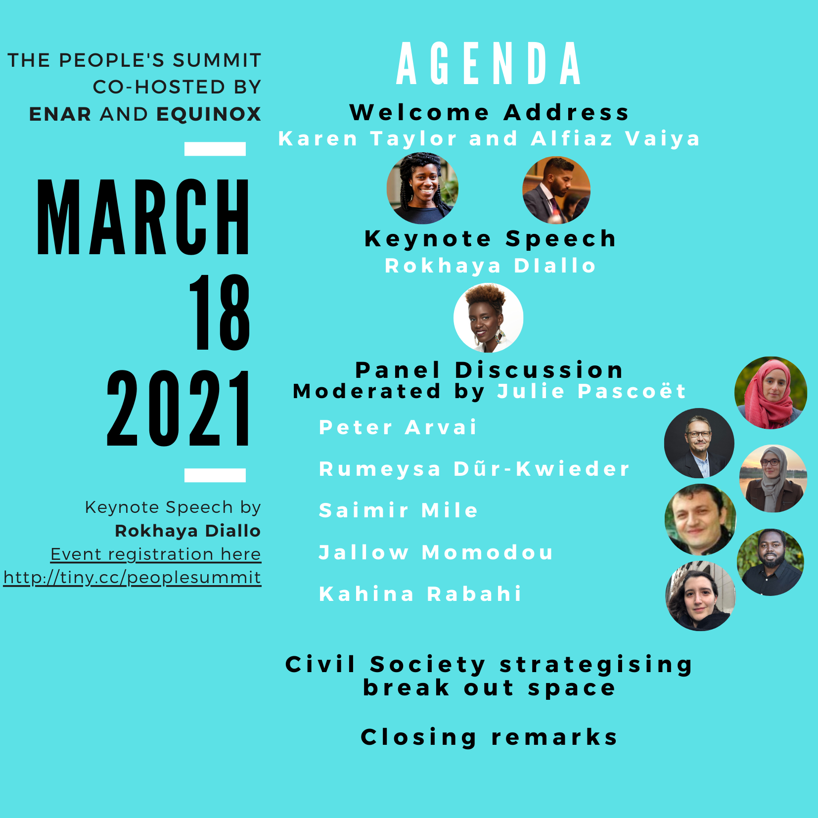 Peoples Summit Agenda ENAR EQUINOX advocacy Ocan caribisch