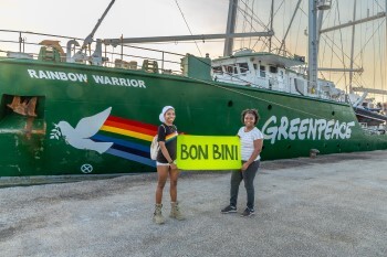 Foto Greenpeace GP0SU6WAS Hoorzittingen Rainbow Warrior Caspar Douma 350px Ocan Bonaire Caribisch