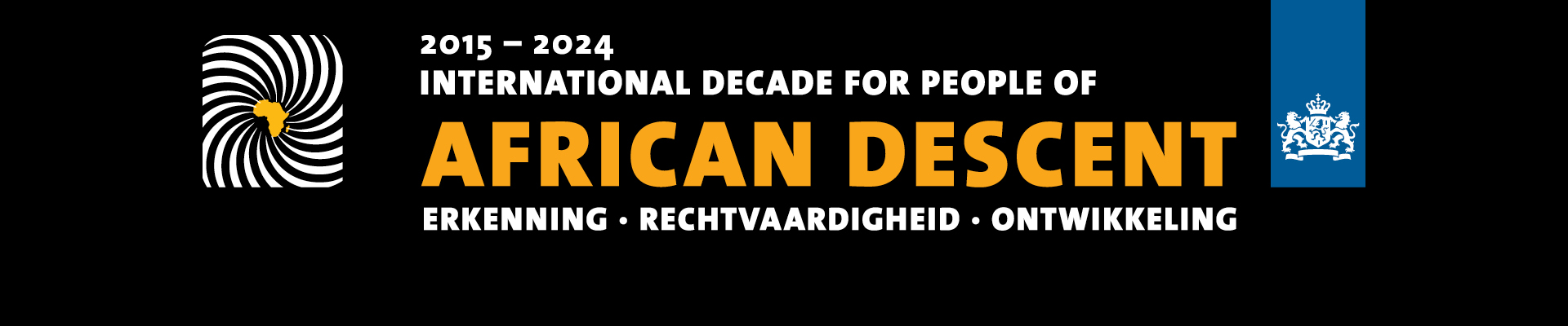 MinSZW banner VN Decade Ocan Carisch Ondersteuningsfunctie African Descent