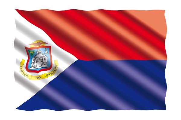 Vlag Sint Maarten Ocan Caribisch
