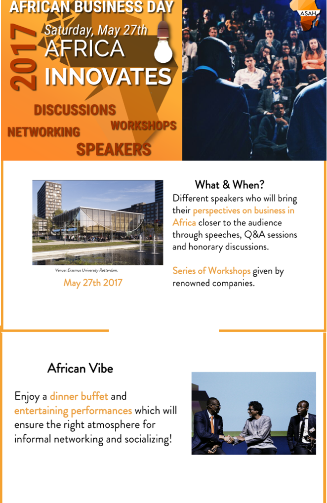 ASH Erasmus African day uitnodiging