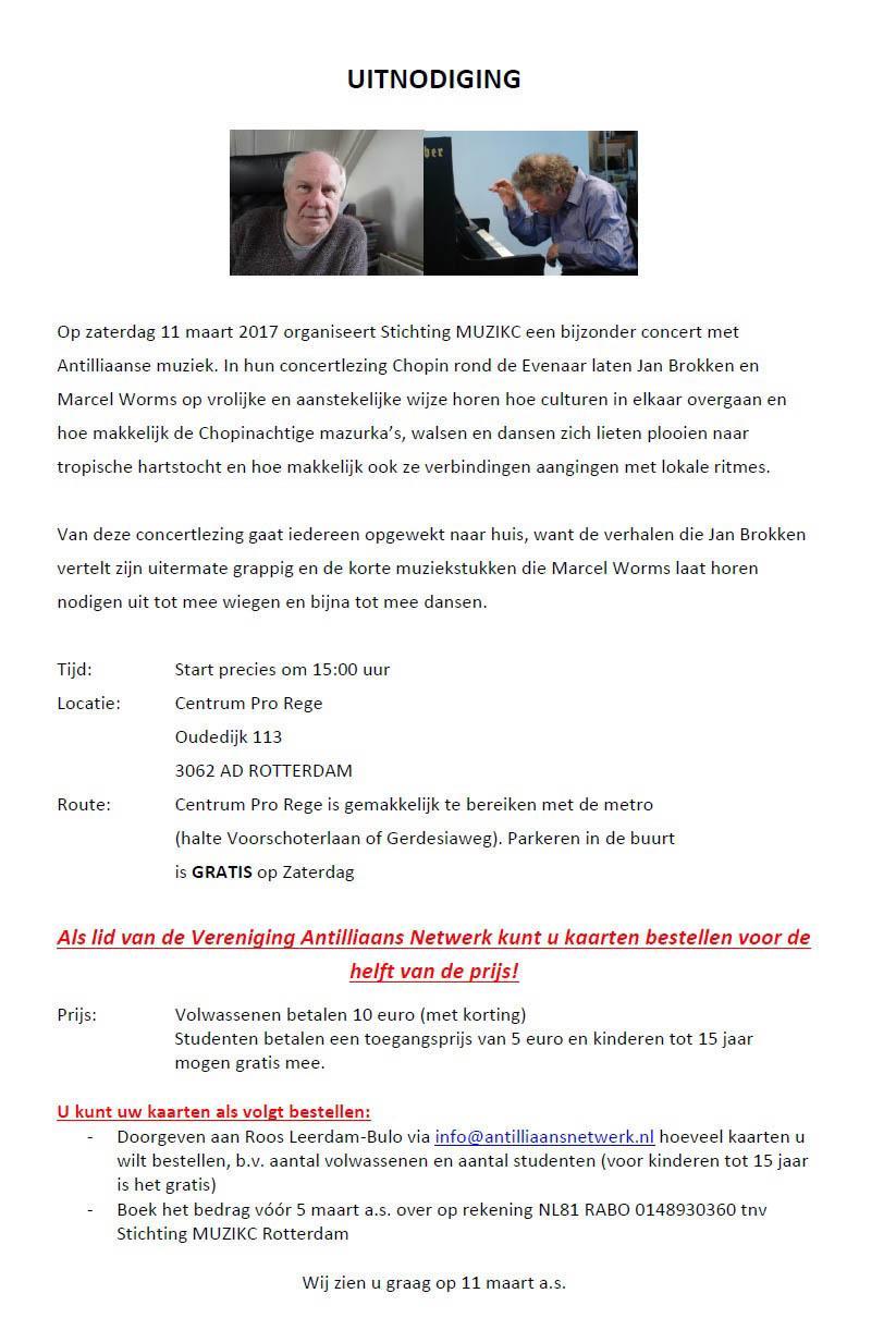  concert Jan Brokken Antilliaans Netwerk Ocan