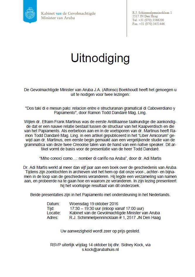 lezing Ramon Todd Dandare en Adi Martis Ocan
