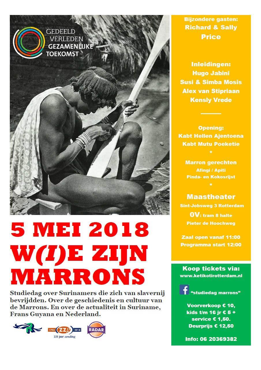 flyer studiedag marrons Ocan caribisch suriname